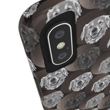 D23 Black Grey Golden Retriever iPhone Tough Case 11, 11Pro, 11Pro Max, X, XS, XR, XS MAX, 8, 7, 6 Impact Resistant