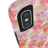 D23 Light Pink French Bulldog iPhone Tough Case 11, 11Pro, 11Pro Max, X, XS, XR, XS MAX, 8, 7, 6 Impact Resistant
