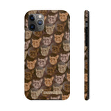 D23 Brown French Bulldog iPhone Tough Case 11, 11Pro, 11Pro Max, X, XS, XR, XS MAX, 8, 7, 6 Impact Resistant