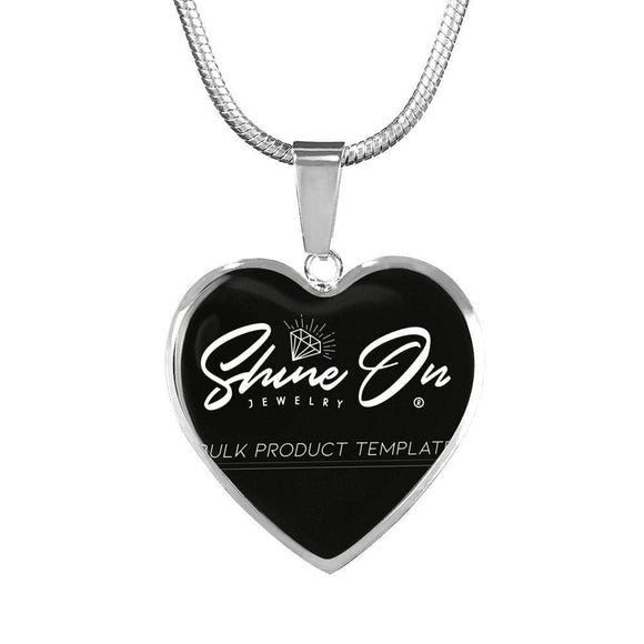 Pink/Black French Bulldog Memorial Heart Necklace