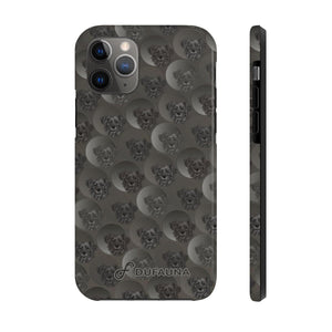 D23 Coal Grey Dog iPhone Tough Case 11, 11Pro, 11Pro Max, X, XS, XR, XS MAX, 8, 7, 6 Impact Resistant
