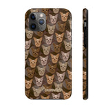 D23 Brown Chihuahua iPhone Tough Case 11, 11Pro, 11Pro Max, X, XS, XR, XS MAX, 8, 7, 6 Impact Resistant