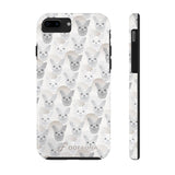 D23 White Grey Chihuahua iPhone Tough Case 11, 11Pro, 11Pro Max, X, XS, XR, XS MAX, 8, 7, 6 Impact Resistant