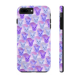 D23 Purple Blue Chihuahua iPhone Tough Case 11, 11Pro, 11Pro Max, X, XS, XR, XS MAX, 8, 7, 6 Impact Resistant