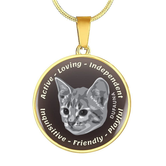 Grey Cat Characteristics Necklace D20 - Dufauna - Topfauna
