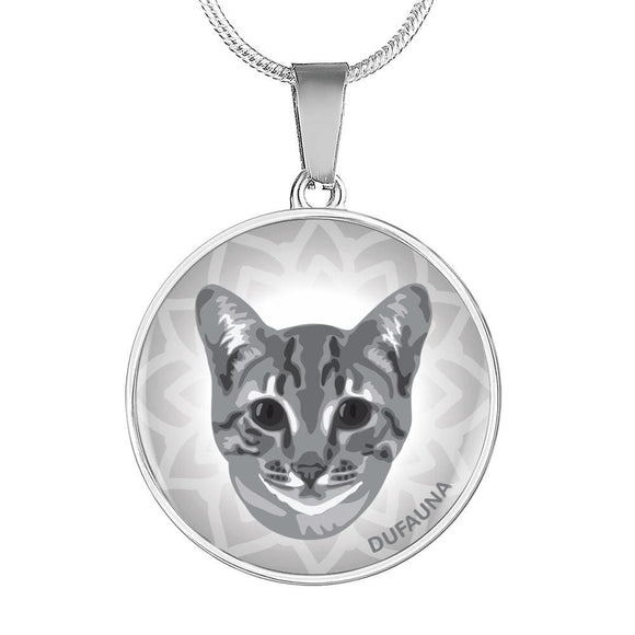 Grey Cat Necklace D1 - Dufauna - Topfauna