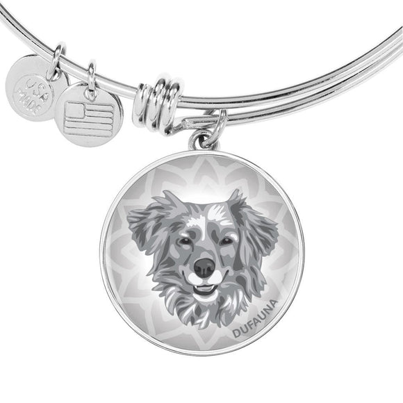 Grey Dog Bangle Bracelet D1 - Dufauna - Topfauna