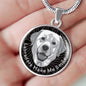 Grey/black Labradors Make Me Smile Necklace D19 - Dufauna - Topfauna