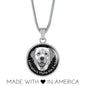Grey/black Labradors Make Me Smile Necklace D19 - Dufauna - Topfauna