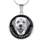 Grey/black Labradors Make Me Smile Necklace D19 - Dufauna - Topfauna