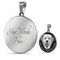 Grey/black Labradors Make Me Smile Necklace D19 - Dufauna - Topfauna