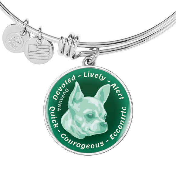 Mint Chihuahua Characteristics Bangle Bracelet D20 - Dufauna - Topfauna