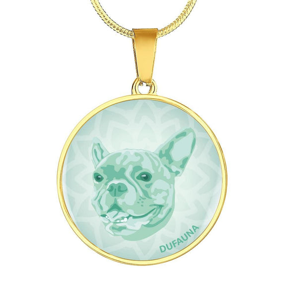 Mint French Bulldog Necklace D1 - Dufauna - Topfauna