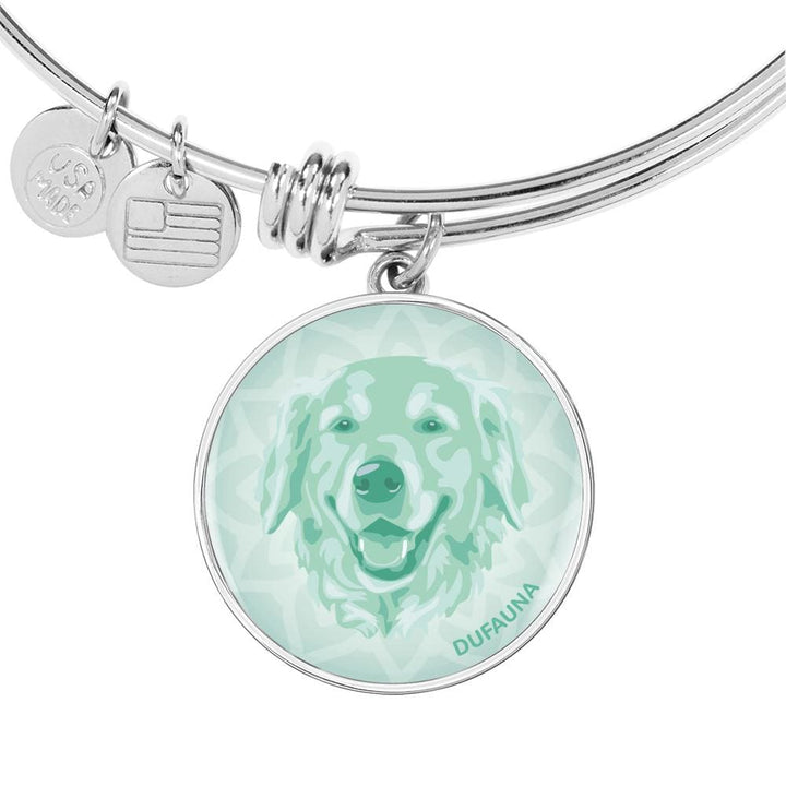 Mint Golden Retriever Bangle Bracelet D1 - Dufauna - Topfauna