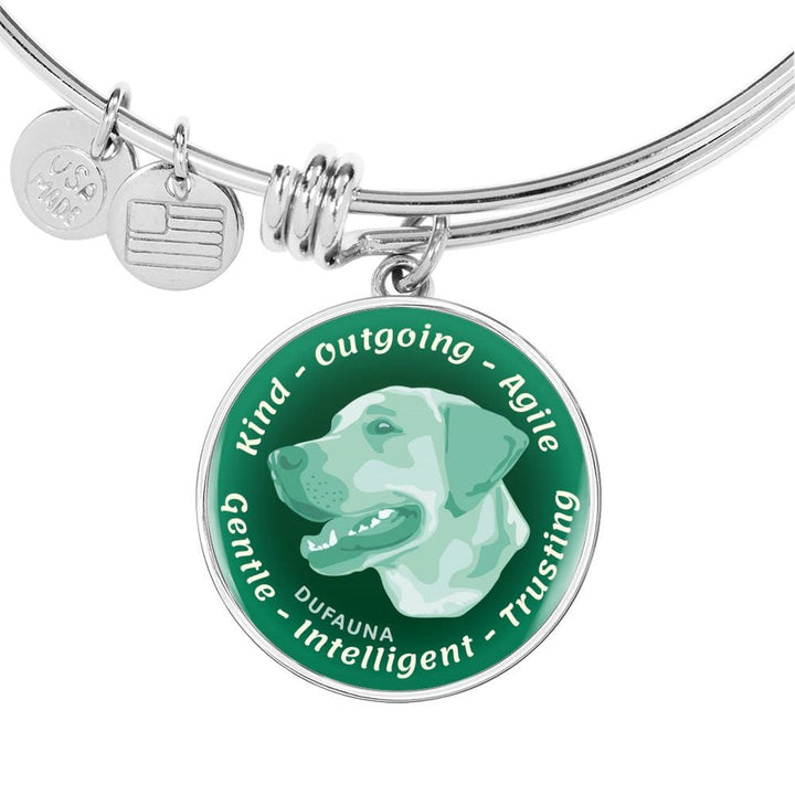 Mint Labrador Characteristics Bangle Bracelet D20 - Dufauna - Topfauna