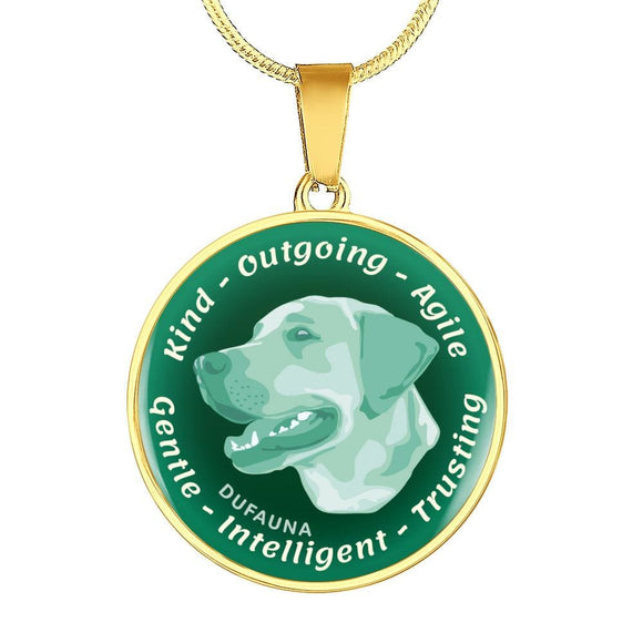 Mint Labrador Characteristics Necklace D20 - Dufauna - Topfauna