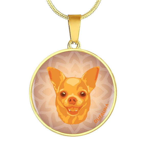 Orange Chihuahua Necklace D1 - Dufauna - Topfauna
