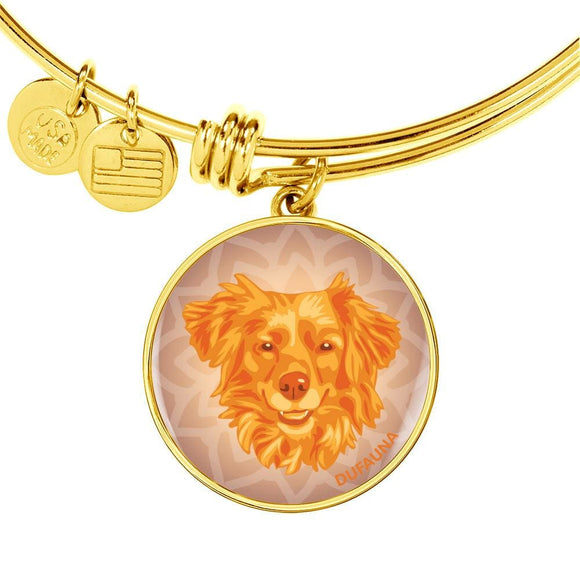 Orange Dog Bangle Bracelet D1 - Dufauna - Topfauna