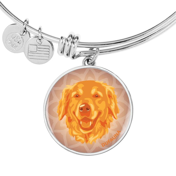 Orange Golden Retriever Bangle Bracelet D1 - Dufauna - Topfauna