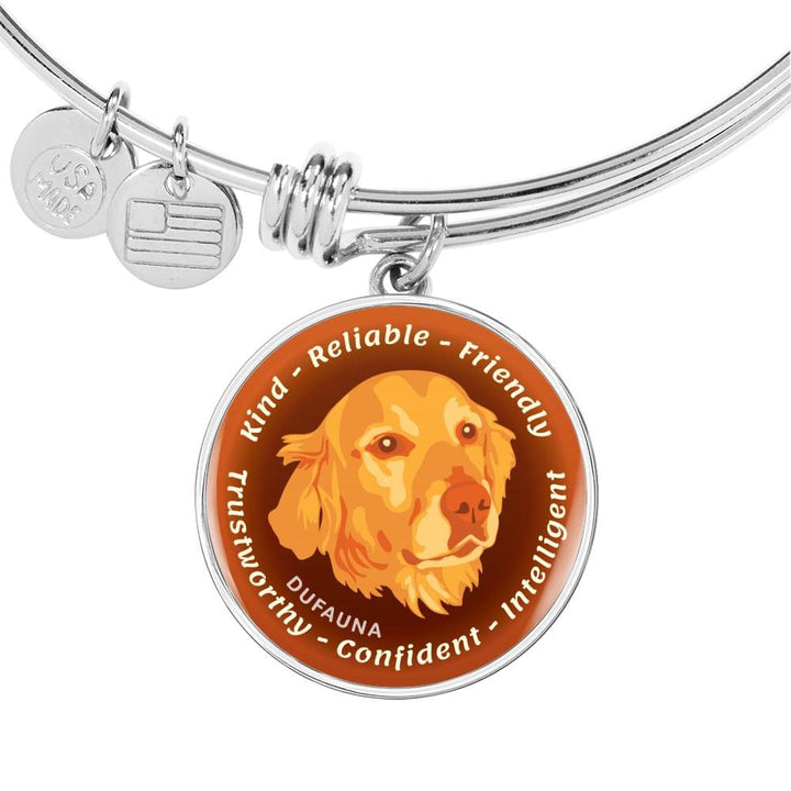 Orange Golden Retriever Characteristics Bangle Bracelet D20 - Dufauna - Topfauna