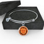 Orange Pug Characteristics Bangle Bracelet D20 - Dufauna - Topfauna