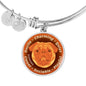 Orange Pug Characteristics Bangle Bracelet D20 - Dufauna - Topfauna