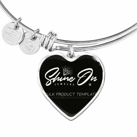 Pink/black Dachshund Memorial Heart Bangle Bracelet - Dufauna - Topfauna