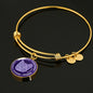 Purple Cat Characteristics Bangle Bracelet D20 - Dufauna - Topfauna