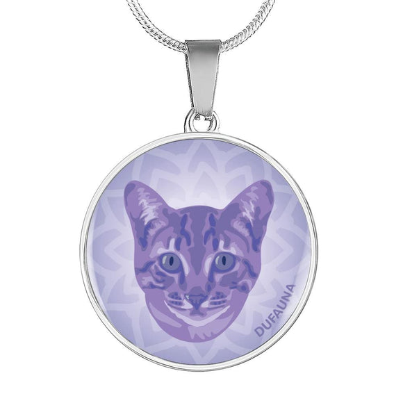 Purple Cat Necklace D1 - Dufauna - Topfauna