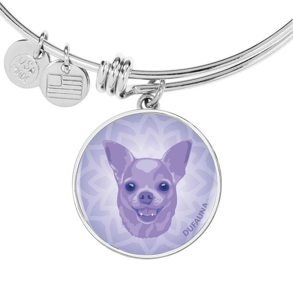 Purple Chihuahua Bangle Bracelet D1 - Dufauna - Topfauna