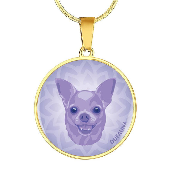 Purple Chihuahua Necklace D1 - Dufauna - Topfauna