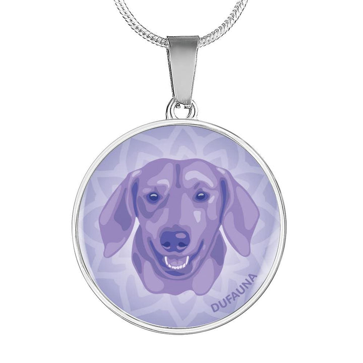 Purple Dachshund Necklace D1 - Dufauna - Topfauna