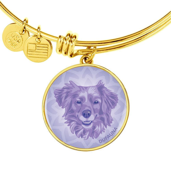 Purple Dog Bangle Bracelet D1 - Dufauna - Topfauna
