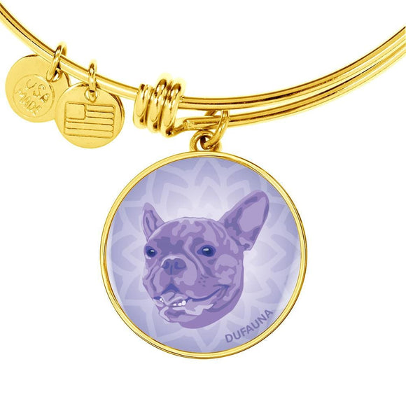 Purple French Bulldog Bangle Bracelet - Dufauna - Topfauna