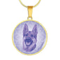 Purple German Shepherd Necklace D1 - Dufauna - Topfauna