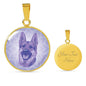 Purple German Shepherd Necklace D1 - Dufauna - Topfauna