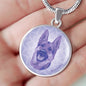Purple German Shepherd Necklace D1 - Dufauna - Topfauna