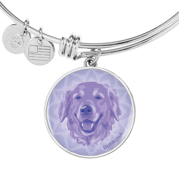 Purple Golden Retriever Bangle Bracelet D1 - Dufauna - Topfauna