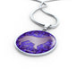 Purple Golden Retriever Silhouette Necklace D18 - Dufauna - Topfauna