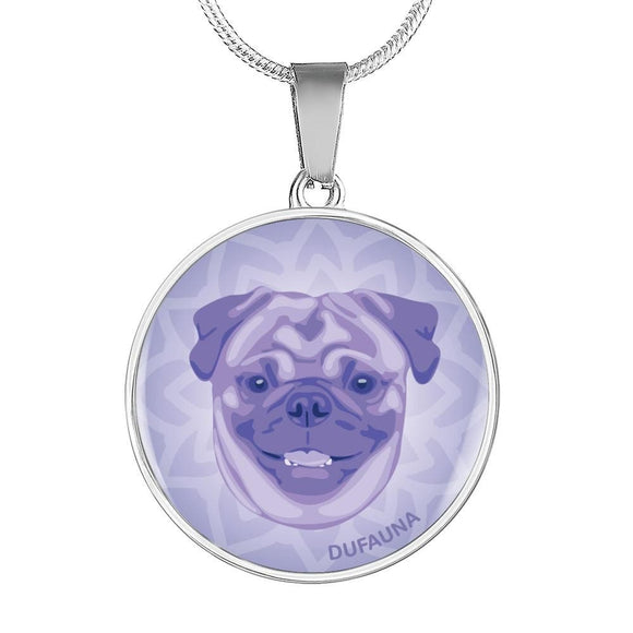 Purple Pug Necklace D1 - Dufauna - Topfauna