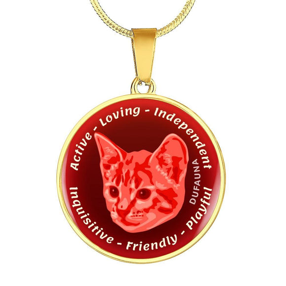 Red Cat Characteristics Necklace D20 - Dufauna - Topfauna