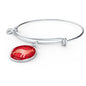 Red German Shepherd Silhouette Bangle Bracelet D18 - Dufauna - Topfauna