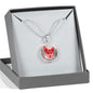 Red/metal Corgis Make Me Smile Necklace D19 - Dufauna - Topfauna