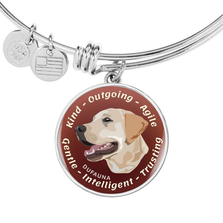 Red/yellow Coat Labrador Characteristics Bangle Bracelet D20 - Dufauna - Topfauna