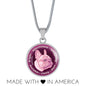 Soft Pink French Bulldog Characteristics Necklace D20 - Dufauna - Topfauna