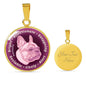 Soft Pink French Bulldog Characteristics Necklace D20 - Dufauna - Topfauna