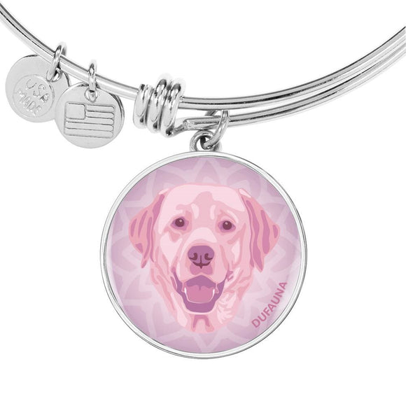 Soft Pink Labrador Bangle Bracelet D1 - Dufauna - Topfauna