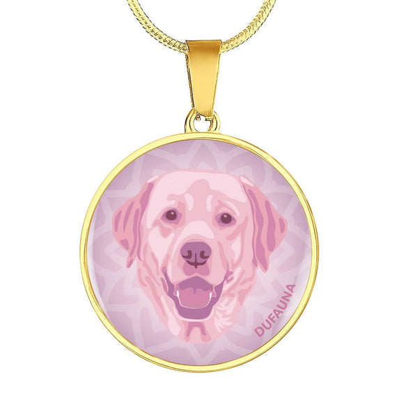Soft Pink Labrador Necklace D1 - Dufauna - Topfauna