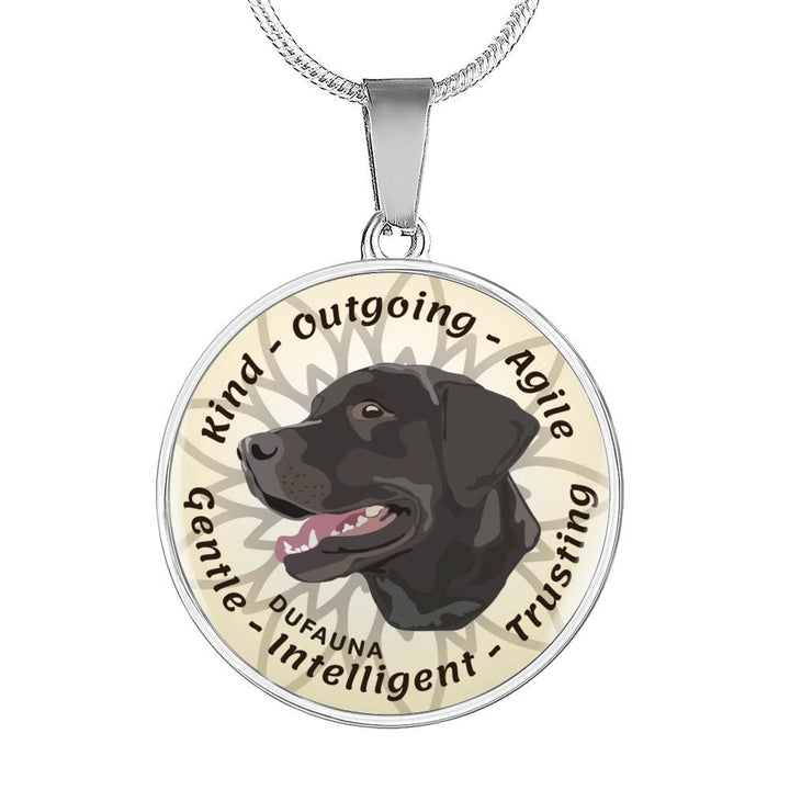 White/black Coat Labrador Characteristics Necklace D20 - Dufauna - Topfauna