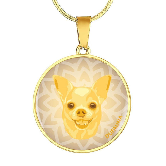 Yellow Chihuahua Necklace D1 - Dufauna - Topfauna